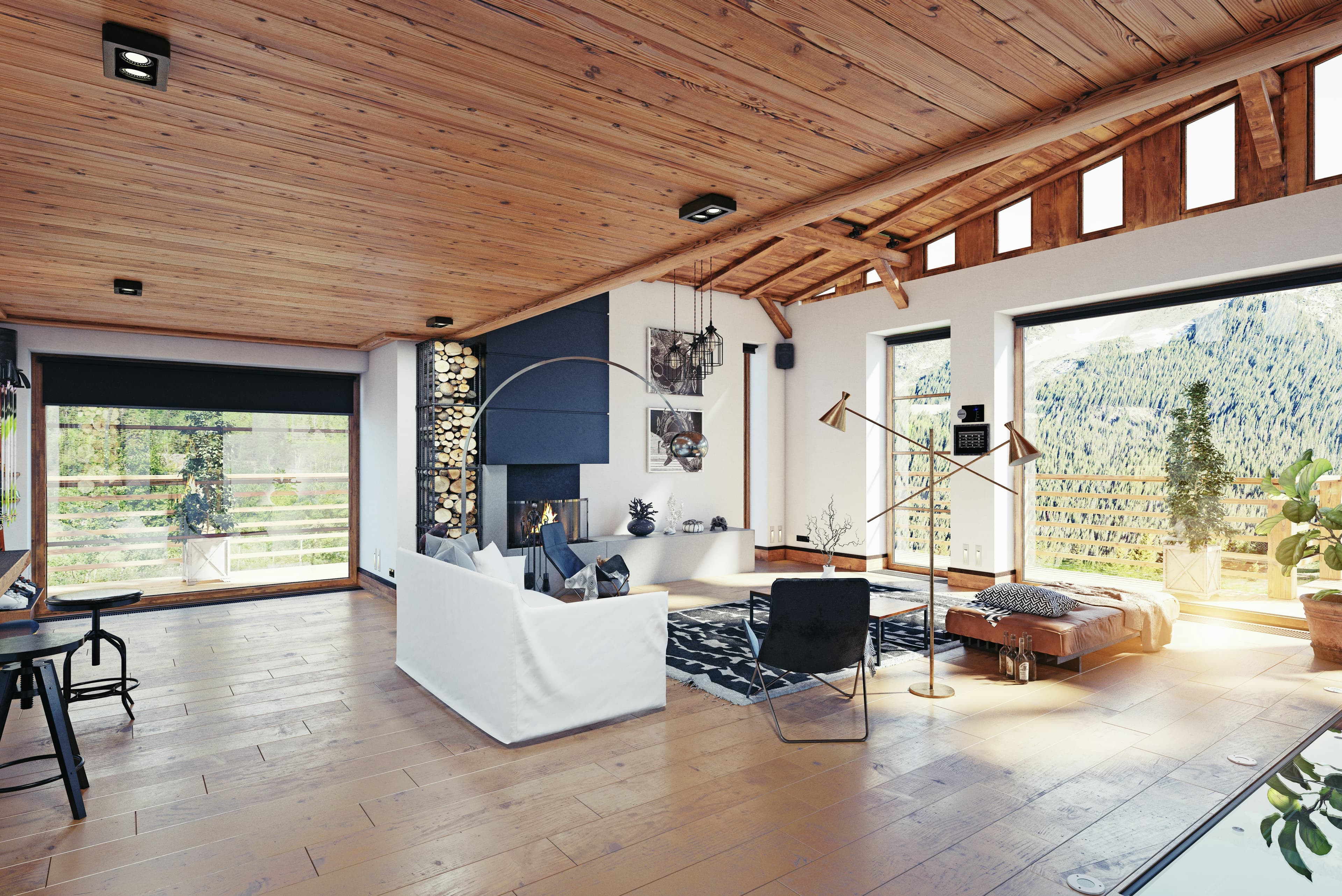 Luxury living room renovation and complete home renovation in Austin, TX